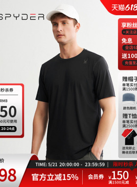 SPYDER蜘蛛春夏男子TRAINING透气户外休闲运动短袖T恤24CS459M