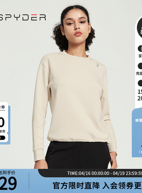 SPYDER蜘蛛春夏女TRAINING日常舒适运动休闲圆领套头卫衣24CS306W