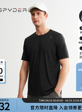 SPYDER蜘蛛春夏男子TRAINING透气户外休闲运动短袖T恤24CS459M