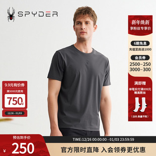 SPYDER蜘蛛春夏男子TRAINING透气户外休闲运动短袖 T恤24ER471M