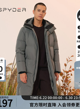 SPYDER蜘蛛秋冬男女通用SKI LIFE运动防风外套鹅绒羽绒服23MR207U