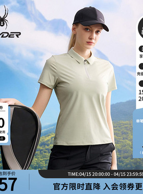 SPYDER蜘蛛春夏女子TRAINING户外休闲凉感短袖运动POLO衫25MS462W
