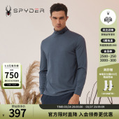 SPYDER蜘蛛男URBAN 半高领打底休闲T恤23MR401M LIFE弹力运动长袖