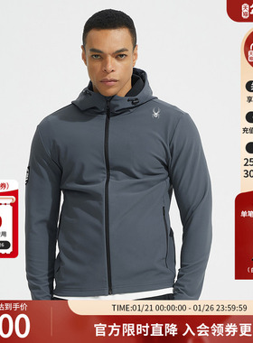 SPYDER蜘蛛春夏男TRAINING保暖透气亲肤舒适简约连帽夹克24ES105M