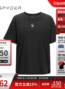 SPYDER蜘蛛春夏女TRAINING舒适透气户外休闲运动短袖T恤24CS434W