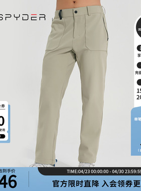 SPYDER蜘蛛秋冬男子SKI LIFE舒适户外运动休闲直筒长裤23CF525M