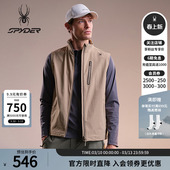 SPYDER蜘蛛春夏男子登山尼弹力立领机能梭织马甲背心02VO26101WM