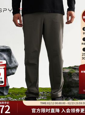 SPYDER蜘蛛秋冬男子MOUNTAIN LIFE弹力收腰简约时尚长裤24CF519M