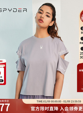 SPYDER蜘蛛春夏女子356 STYLE宽松开口袖柔软休闲短袖T恤23CS432W
