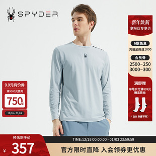 SPYDER蜘蛛男子圆领套头拼接TRAINING T恤23CS425M 长袖