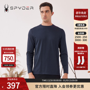 T恤23MF427M LIFE弹力针织打底长袖 SPYDER新品 男子URBAN
