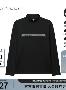 SPYDER蜘蛛秋冬男TRAINING舒适保暖弹力运动长袖T恤24CR401M