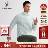 SPYDER蜘蛛春夏男子TRAINING凉感徕卡四面弹运动连帽夹克25MS107M