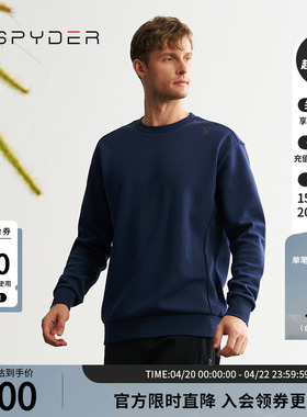 SPYDER蜘蛛秋冬男子MOUNTAIN LIFE亲肤舒适简约运动卫衣24EF325M