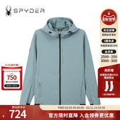 SPYDER蜘蛛秋冬男TRAINING简约舒适弹力运动连帽夹克外套24CR101M