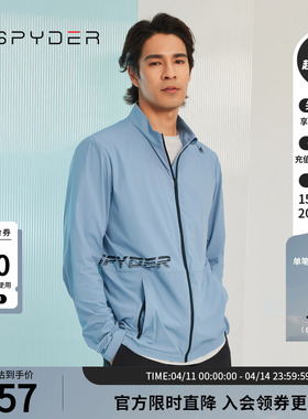 SPYDER蜘蛛秋冬男子TRAINING透气舒适运动拉链立领夹克23MR103M