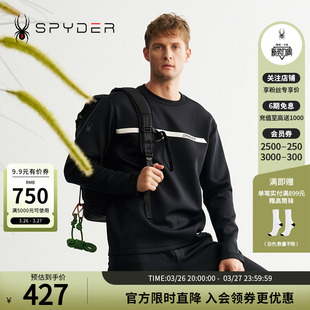 休闲运动上衣长袖 LIFE 卫衣24MF303M 男子MOUNTAIN SPYDER秋冬新品