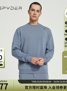SPYDER蜘蛛春秋男子URBAN LIFE休闲运动宽松舒适圆领卫衣24MS315M