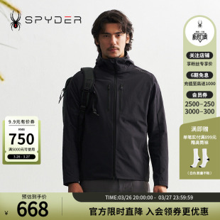 SPYDER蜘蛛秋冬男子MOUNTAIN LIFE舒适防水休闲夹克外套24CF121M