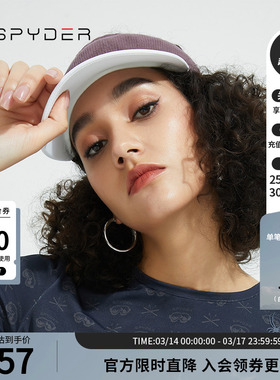 SPYDER蜘蛛春夏男女同款TRAINING空顶百搭遮阳休闲帽子22CS911U