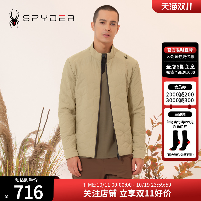 SPYDER秋冬棉服男士棉袄户外保暖