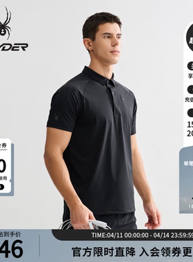 SPYDER蜘蛛春夏男子TRAINING休闲运动凉感短袖POLO衫25MS401M