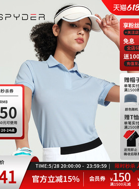 SPYDER蜘蛛春夏女URBAN LIFE日常休闲时尚气质翻领POLO衫24MS440W