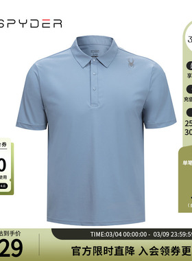 SPYDER蜘蛛春夏男子URBAN LIFE透气休闲运动POLO衫T恤24MS405M