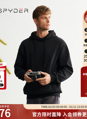 SPYDER秋冬新品男子MOUNTAIN LIFE休闲运动长袖连帽卫衣24MF311M