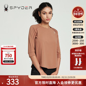 LIFE休闲T恤宽松纯色七分袖 SPYDER春夏秋新品 SKI 上衣女24CS404W