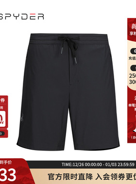 SPYDER夏季新品男子TRAINING轻薄透气户外休闲运动短裤24CS549M
