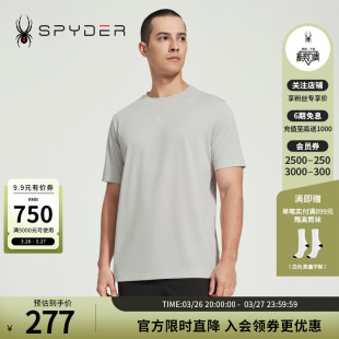 SPYDER蜘蛛春夏男子URBAN T恤24MS409M LIFE休闲直筒宽松纯色短袖