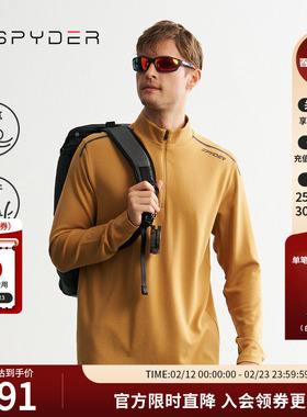SPYDER秋冬新品男子MOUNTAIN LIFE 保暖运动上衣长袖T恤24CF441M