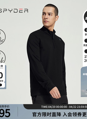 SPYDER蜘蛛春夏男子SKI LIFE休闲柔软舒适套头长袖T恤衫24CS437M