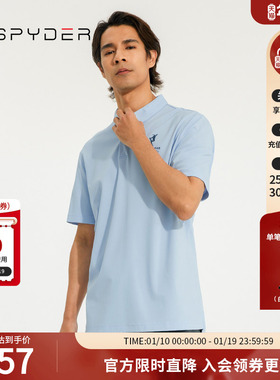 SPYDER蜘蛛男子翻领商务凉感356 STYLEPOLO衫23CS413M