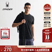 SPYDER蜘蛛春夏男TRAINING户外休闲运动凉感圆领短袖 T恤25ES453M