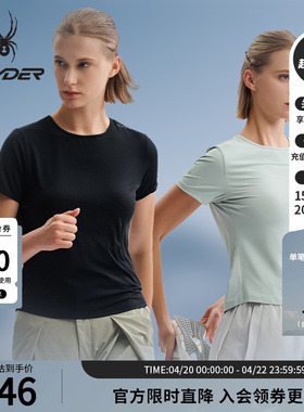 SPYDER蜘蛛春夏女子TRAINING休闲运动短袖T恤25CS420W