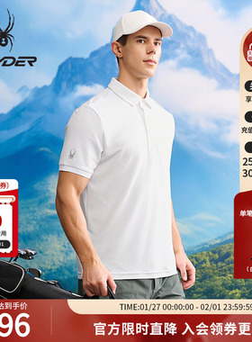 SPYDER春夏新品男子TRAINING休闲凉感短袖运动POLO衫25MS405M
