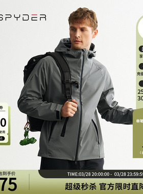 SPYDER蜘蛛秋冬男MOUNTAIN LIFE户外运动连帽夹克外套24MF161M