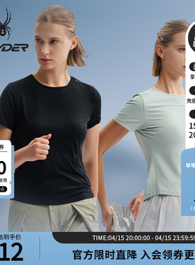 SPYDER蜘蛛春夏女子TRAINING休闲运动短袖T恤25CS420W