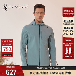 SPYDER新品 外套23CF101M 男子TRAINING运动休闲夹克弹力印花时尚