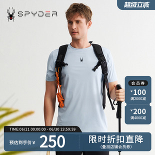 T恤24ES471M 男子TRAINING透气户外休闲运动短袖 SPYDER夏季 新品
