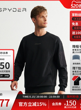 SPYDER蜘蛛秋冬男子MOUNTAIN LIFE舒适时尚保暖运动卫衣24CF317M