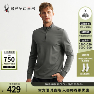SPYDER蜘蛛秋冬男MOUNTAIN T恤24MF417M LIFE运动休闲亲肤百搭长袖