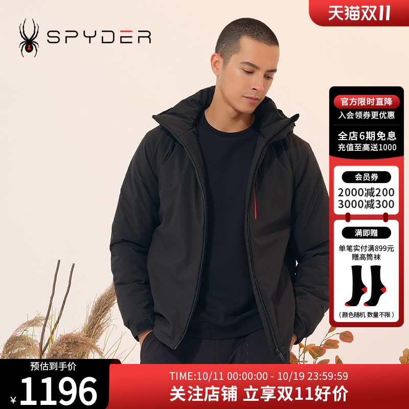 SPYDER新品秋冬棉服连帽棉衣