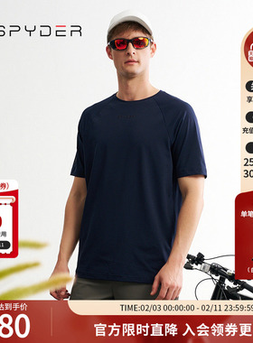 SPYDER蜘蛛夏季男子TRAINING户外休闲运动圆领短袖T恤24MS467M