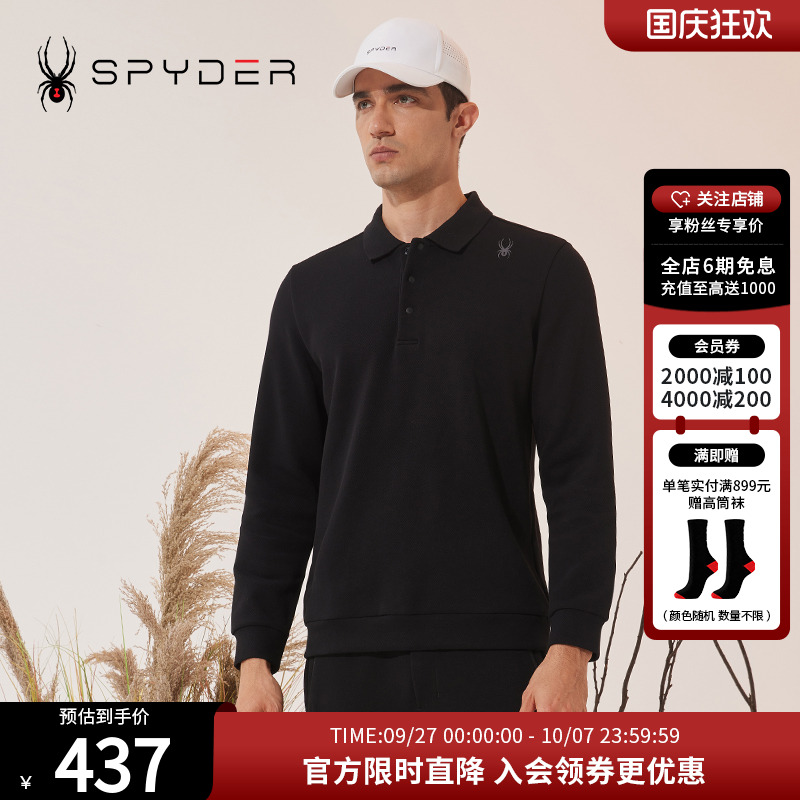 SPYDERPOLO衫圆领休闲长袖