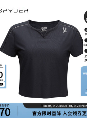SPYDER蜘蛛春夏女TRAINING舒适透气户外休闲运动短袖T恤24CS428W