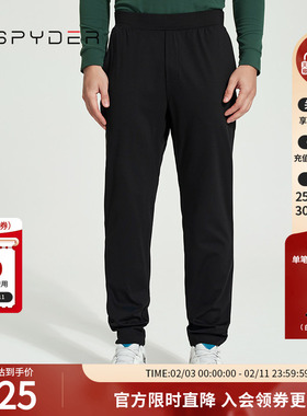 SPYDER新品男子URBAN LIFE运动裤子日常休闲直筒裤长裤24MS517M