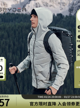 SPYDER蜘蛛秋冬男MOUNTAIN LIFE轻薄保暖舒适休闲羽绒服24CF253M